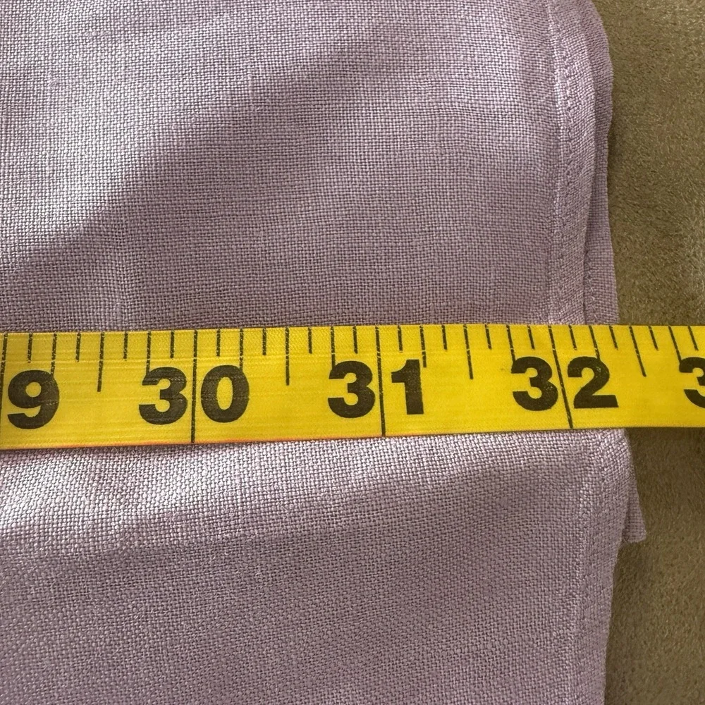Polo Ralph Lauren 100% Linen Button Shirt Short Sleeve Purple XL Classic Fit